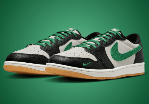 Air Jordan 1 Low OG "Phantom Pine Green": Premium Texture Meets OG Energy