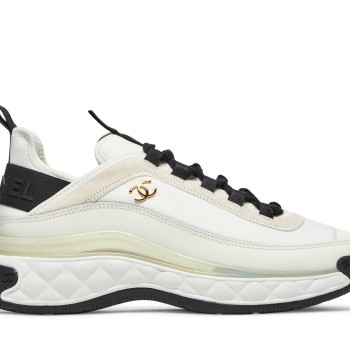 Women Chanel Velvet Calfskin and Mixed Fibers Sneaker 'Ivory' G35617-Y53646-10800
