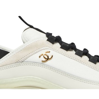 Women Chanel Velvet Calfskin and Mixed Fibers Sneaker 'Ivory' G35617-Y53646-10800