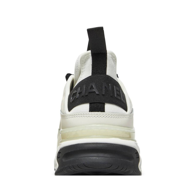 Women Chanel Velvet Calfskin and Mixed Fibers Sneaker 'Ivory' G35617-Y53646-10800