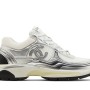Women Chanel Sneaker Low 'Silver Logo' G39792-Y56368-K5451