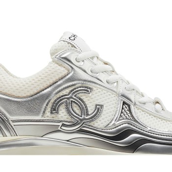 Women Chanel Sneaker Low 'Silver Logo' G39792-Y56368-K5451