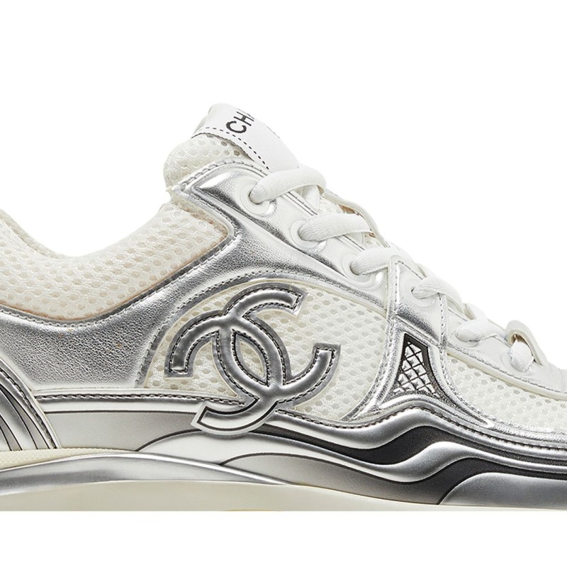 Women Chanel Sneaker Low 'Silver Logo' G39792-Y56368-K5451