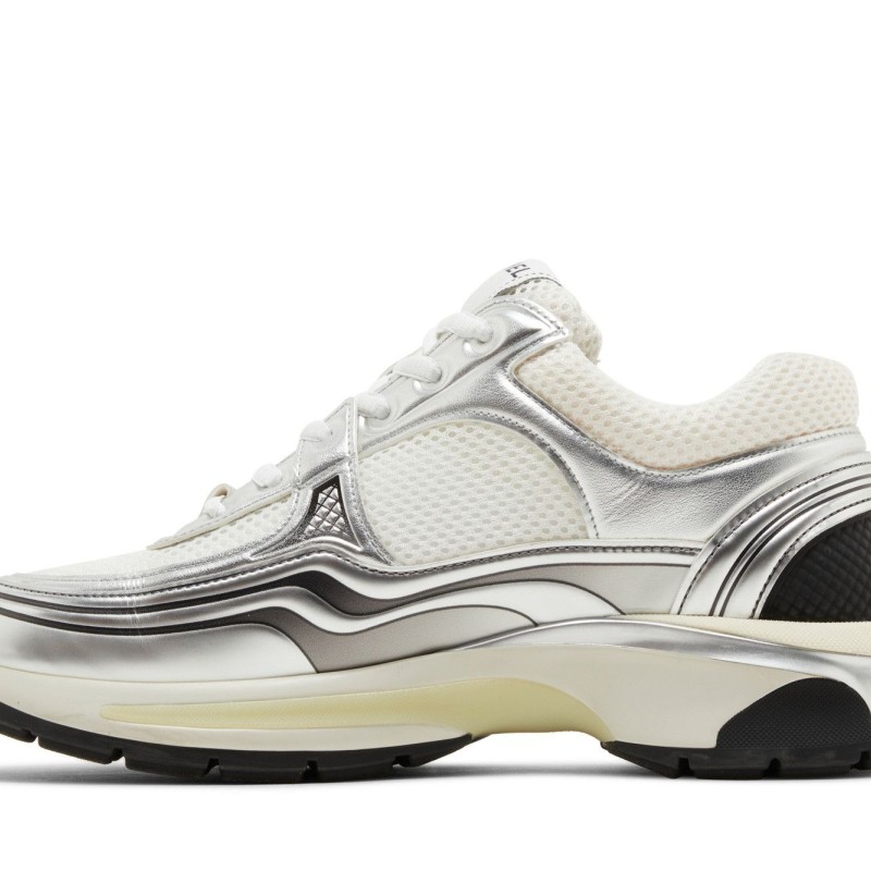 Women Chanel Sneaker Low 'Silver Logo' G39792-Y56368-K5451