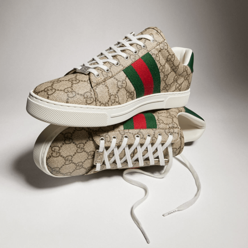 Men's Gucci Ace trainer with Web 9746