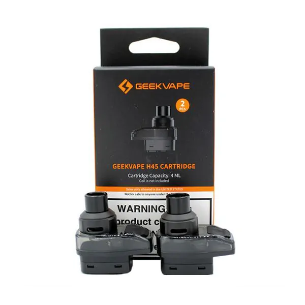 GEEK VAPE H45 PODS REPLACEMENT CARTRIDGES 2PCS (FOR AEGIS HERO 2) 4ML